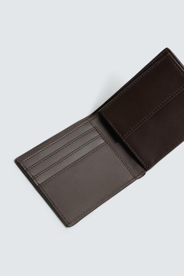 LEATHER WALLET - Brown by Zara - Image 2