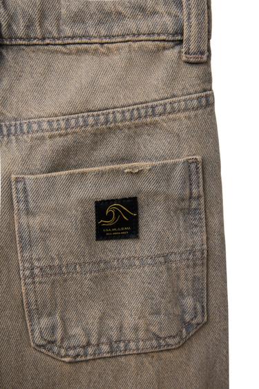 FADED WIDE-LEG JEANS - Mid-grey by Zara