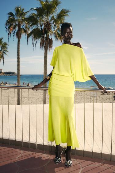 VESTIDO COMPRIDO EM TRICÔ LISO - Lima da Zara