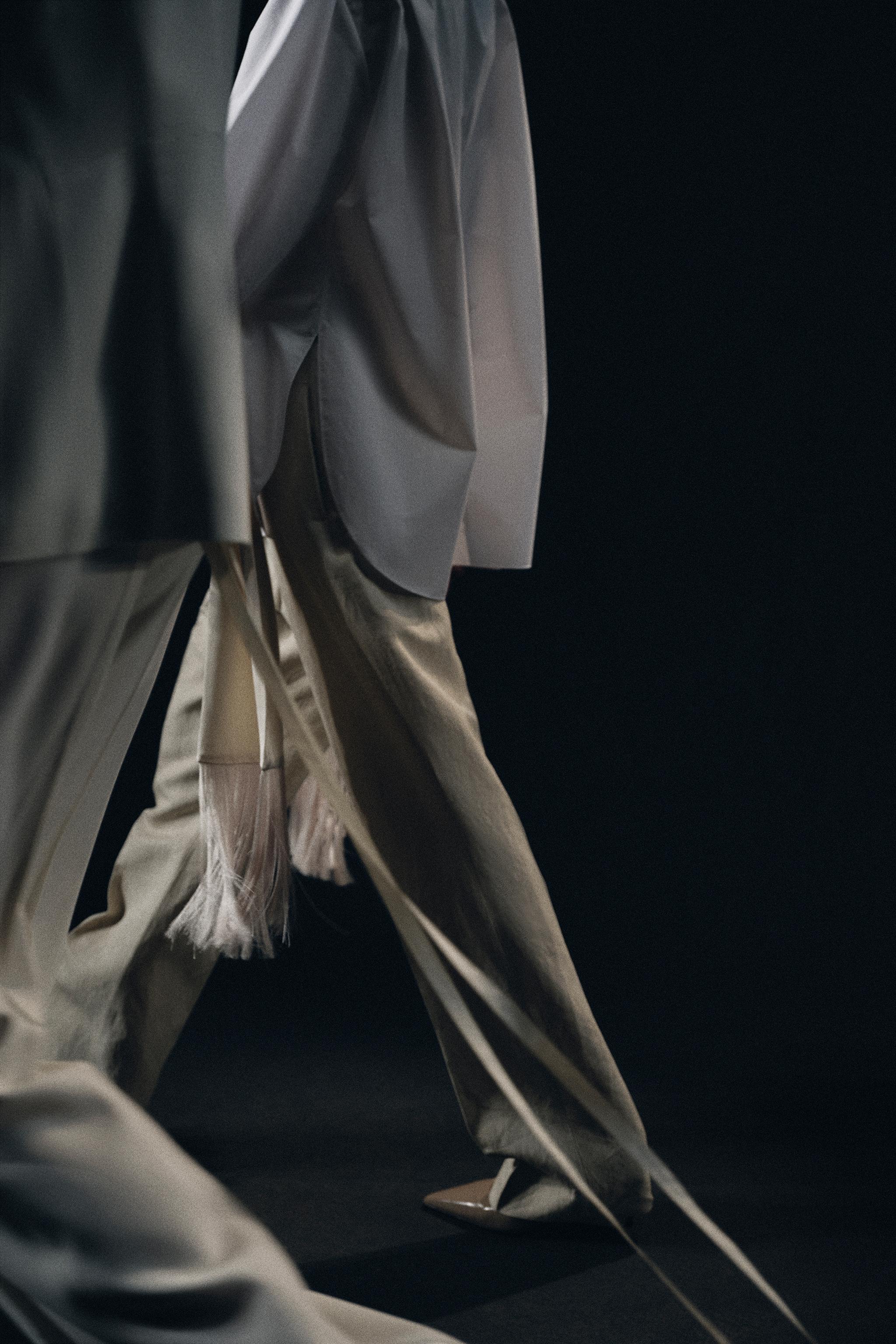 FRINGED SCARF SHIRT ZW COLLECTION