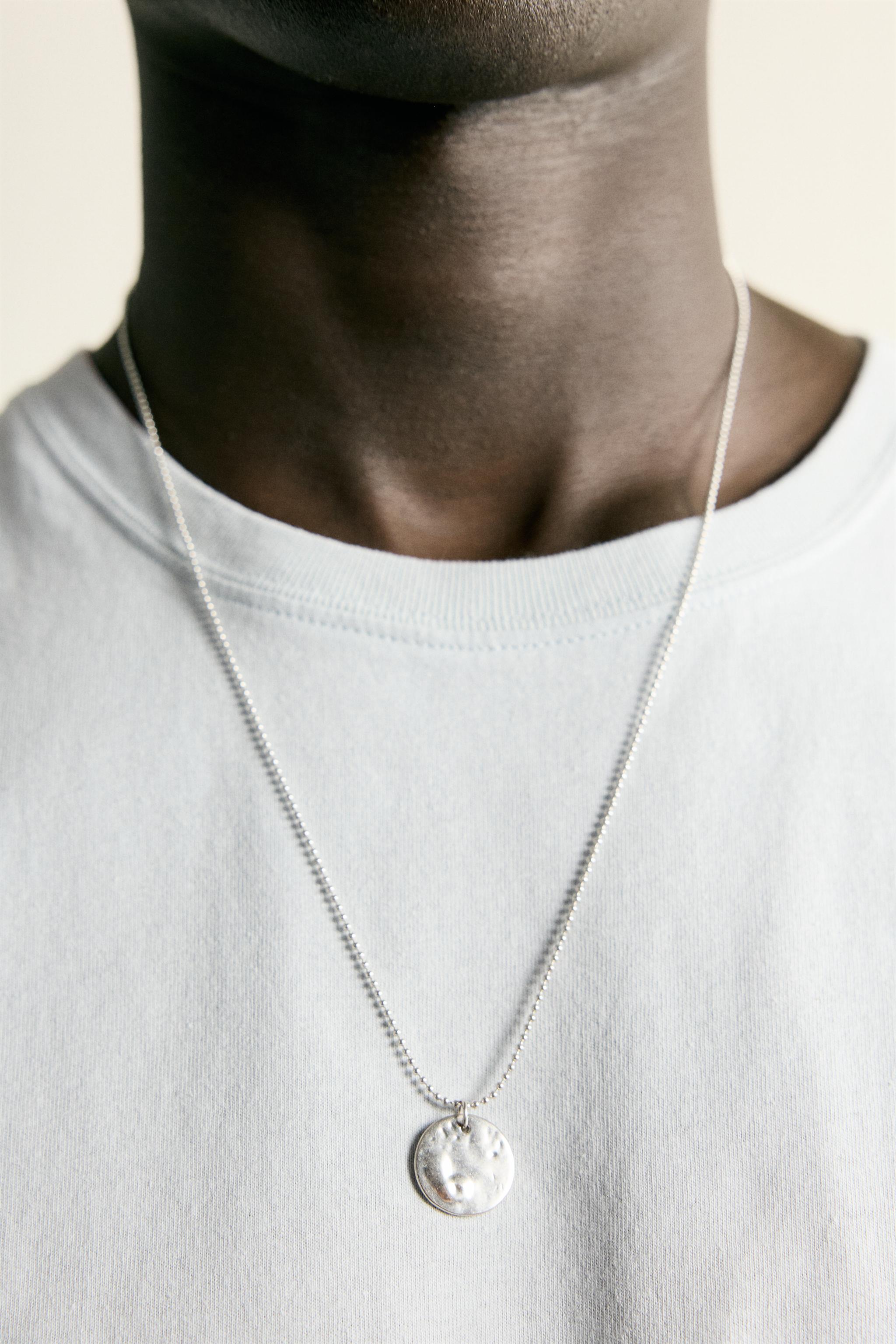 Мужские аксессуары Zara COIN PENDANT NECKLACE — фото 2
