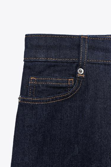 ZW COLLECTION HIGH-WAIST WIDE-LEG JEANS - Blue by Zara - Image 7