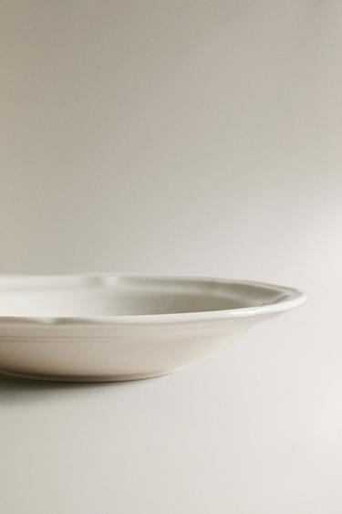 ASSIETTE CREUSE PORCELAINE - Blanc de Zara - Image 3