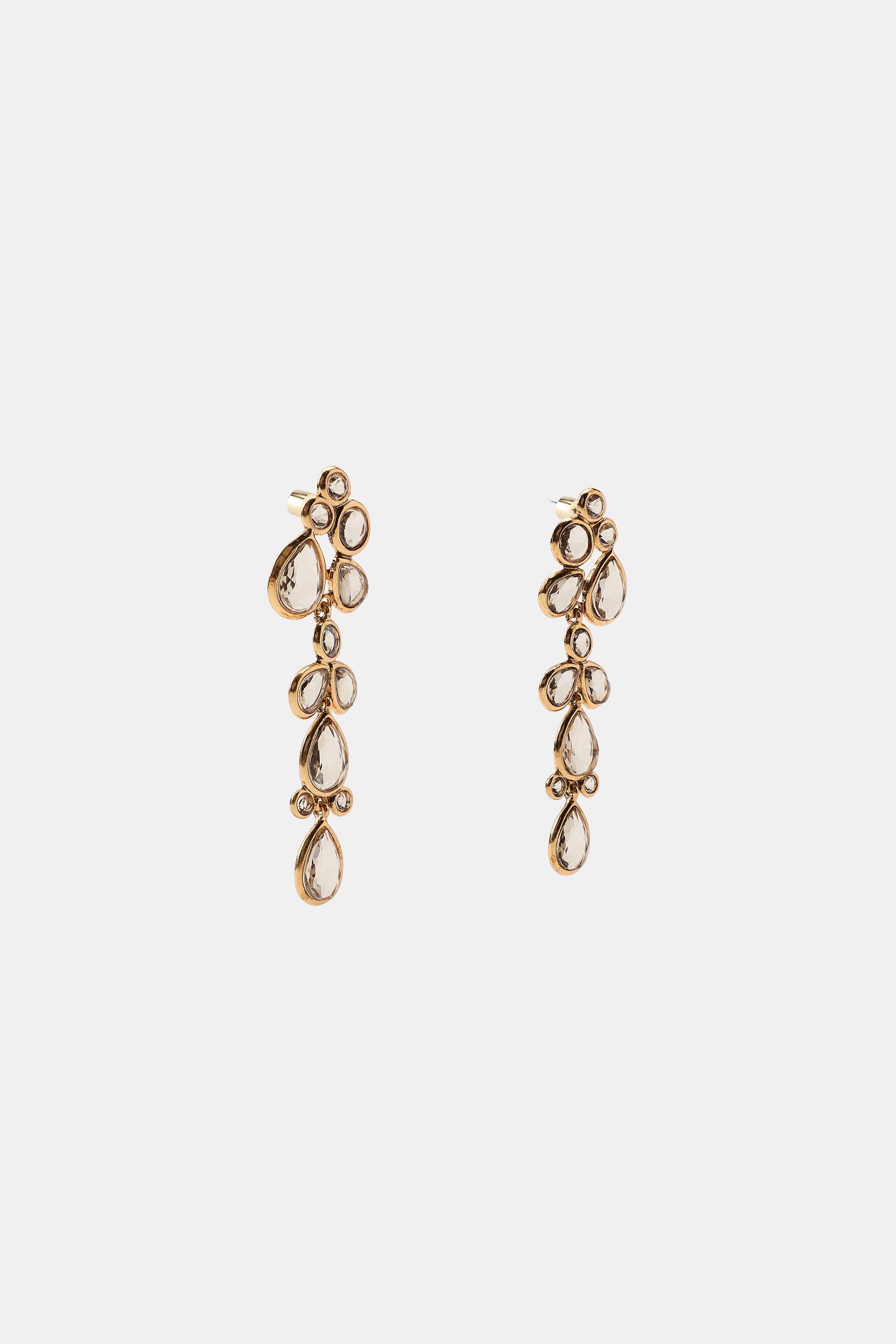CRYSTAL PIECE EARRINGS