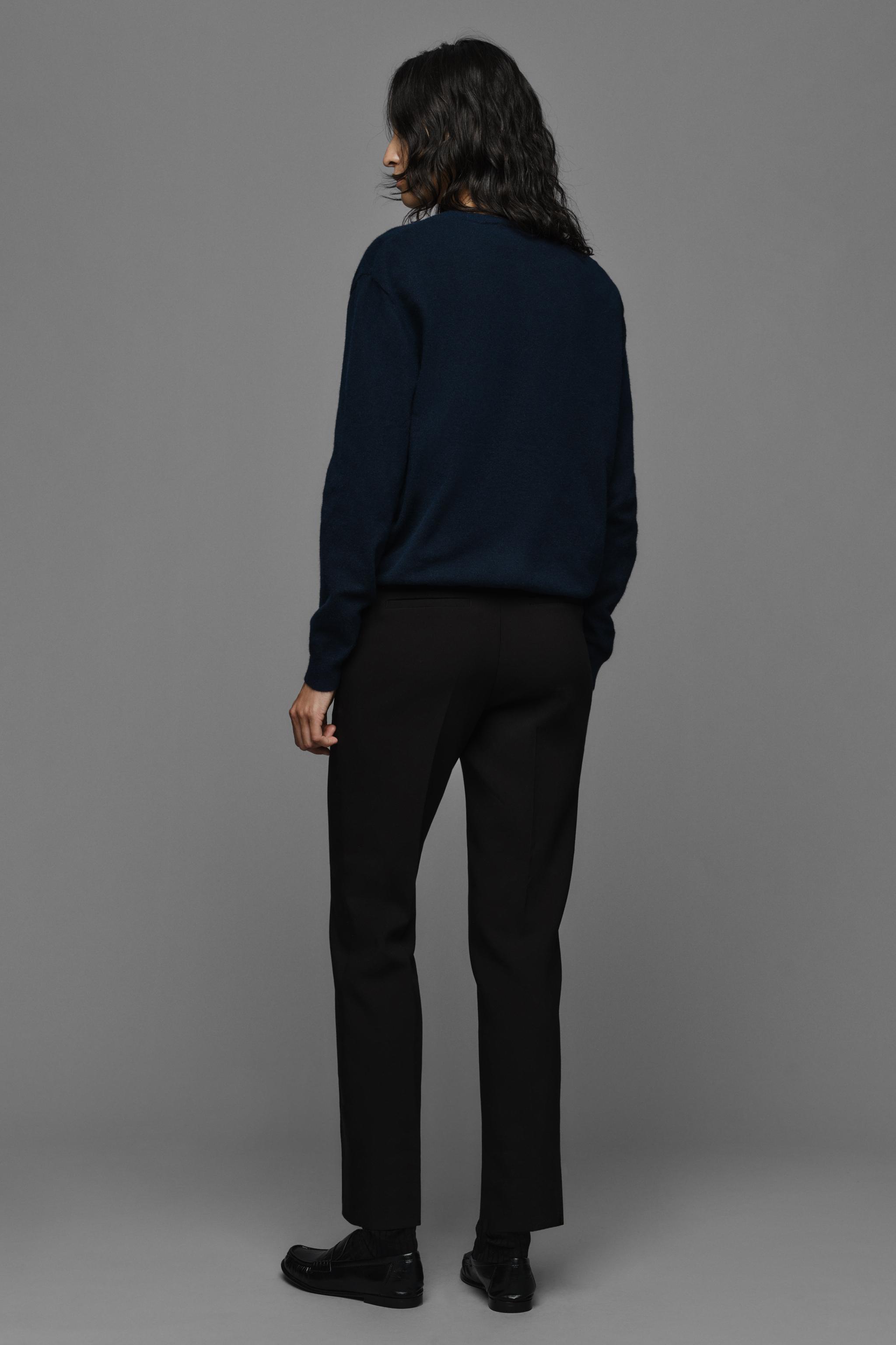 Zara ORTA BEL CROP FIT PANTOLON görsel 3