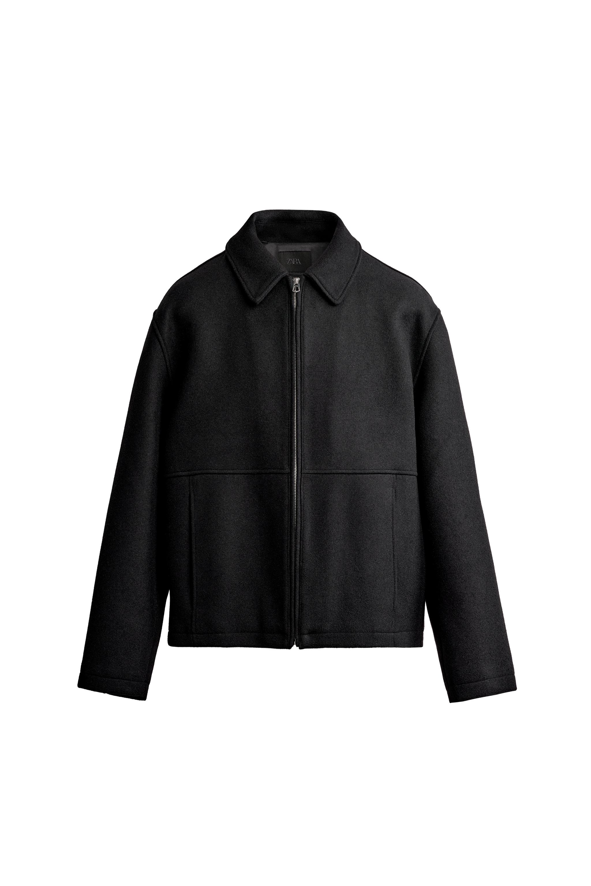 REGULAR FIT WOOL BLEND JACKET - Brown | ZARA Thailand