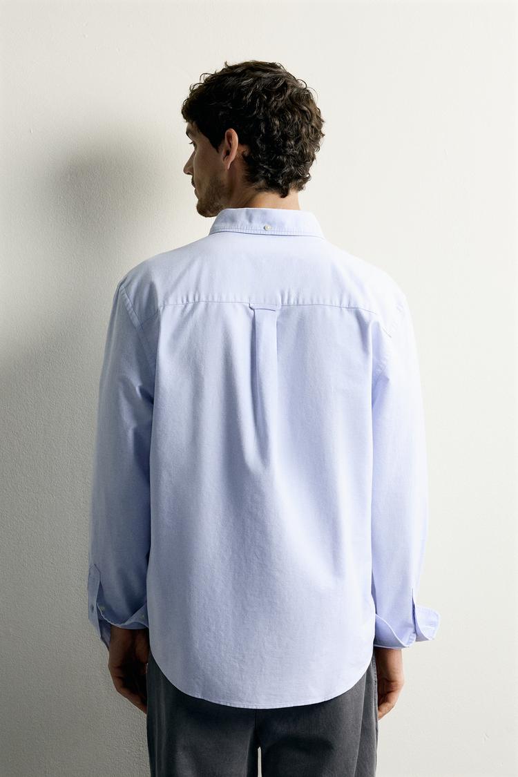 Camisa Oxford texturizada de corte regular 3