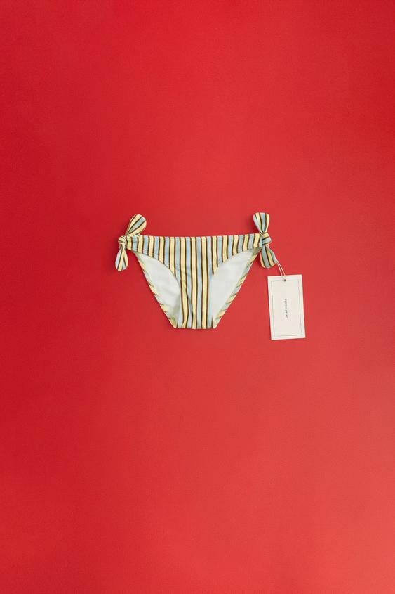 ZARA TIMELESS - STRIPED BIKINI BOTTOMS - Multicoloured by Zara - Image 0
