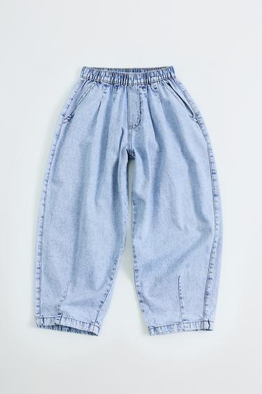ELASTICATED BALLOON JEANS - Blue by Zara