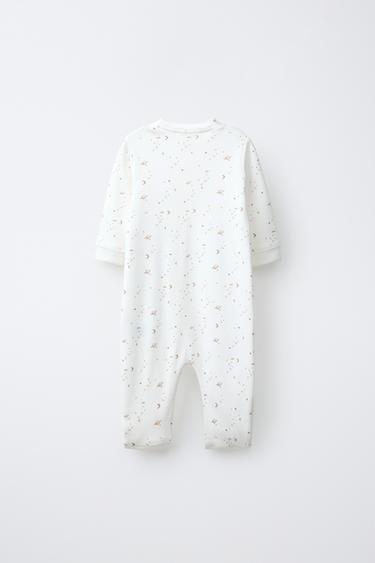 CONVERTIBLE FOOTED SPACE SLEEPSUIT — camel 2