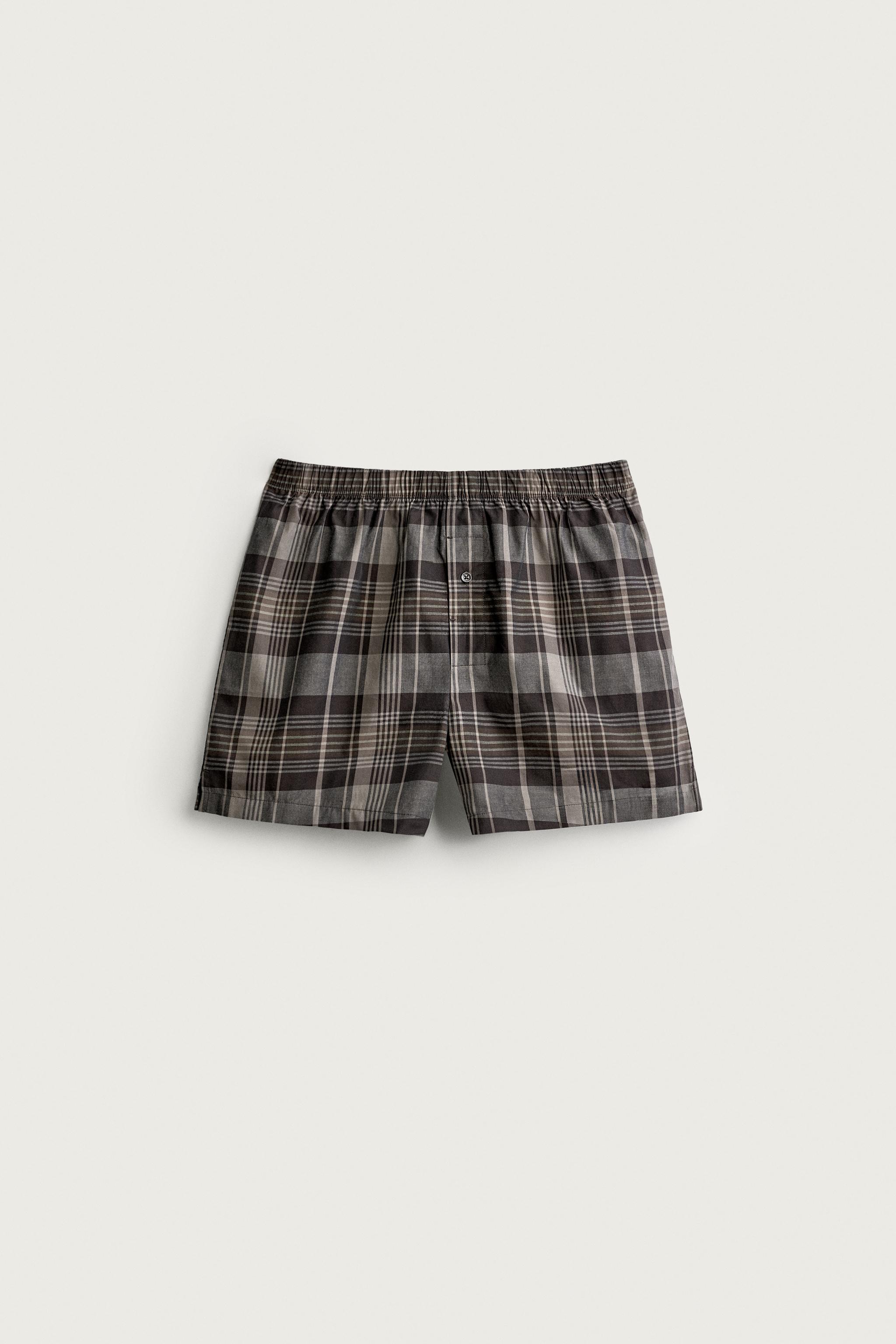 LOT DE 2 BOXERS EN POPELINE ASSORTIS