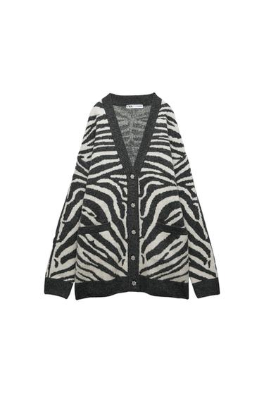 CHAQUETA PUNTO JACQUARD ANIMAL