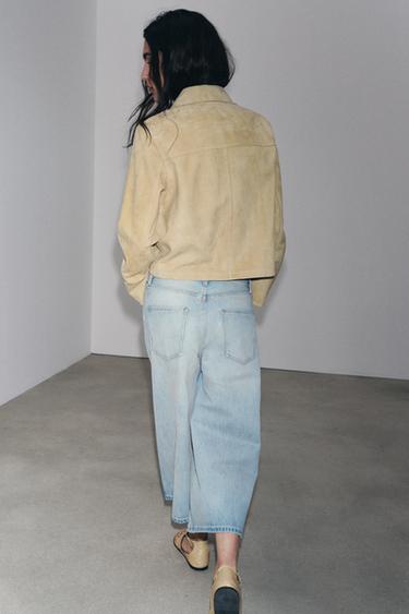 BERMUDA DENIM CULOTTE ZW COLLECTION - Bleu clair de Zara - Image 2