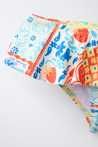 1-6 ANS/ CULOTTE À IMPRIMÉ VOLANT - Corail de Zara - Image 3