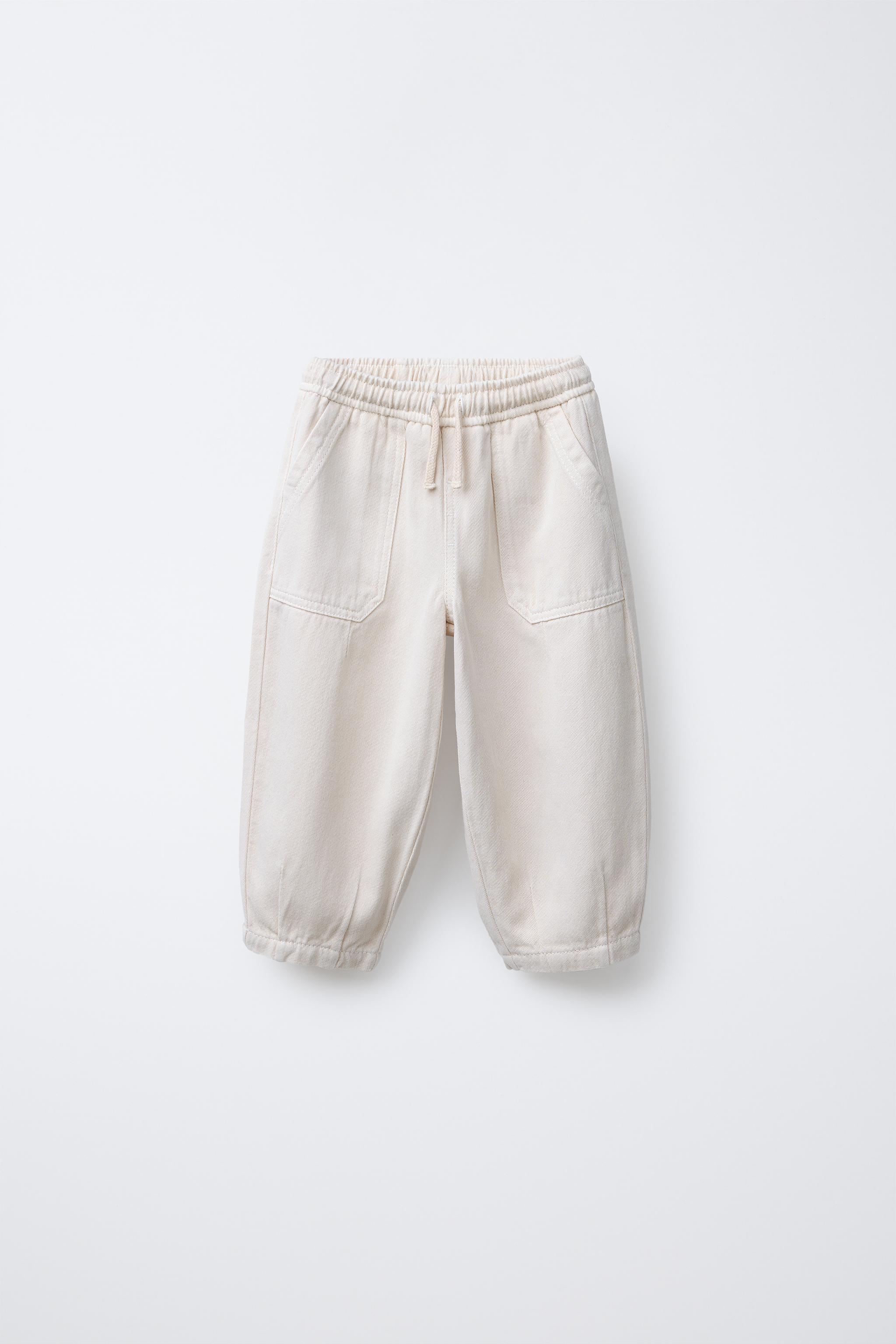 TWILL PANTS WITH LINEN - Mid-ecru | ZARA United States TWILL PANTS WITH LINEN - Mid-ecru | ZARA United States