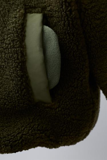 WATER-REPELLENT REVERSIBLE LOGO JACKET - Khaki by Zara - Image 9