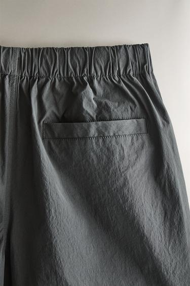 PLAIN BEACH SWIMMING TRUNKS - Anthracite grey by Zara - Image 4