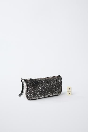 SEQUIN SHOULDER BAG - Silver by Zara - Image 5
