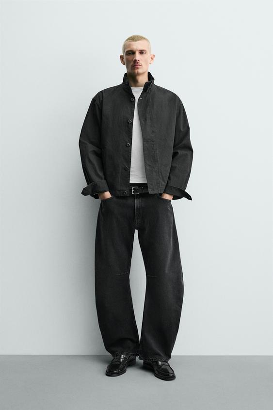 JEANS RELAXED BARREL FIT - Carbón de Zara - Imagen 0