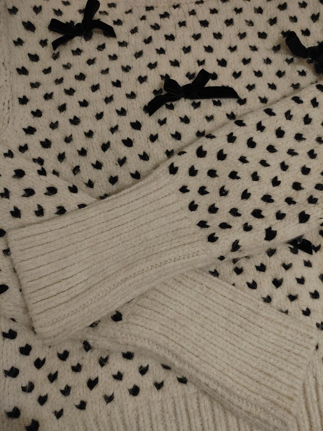 KNIT SWEATER WITH BOWS - Image 4