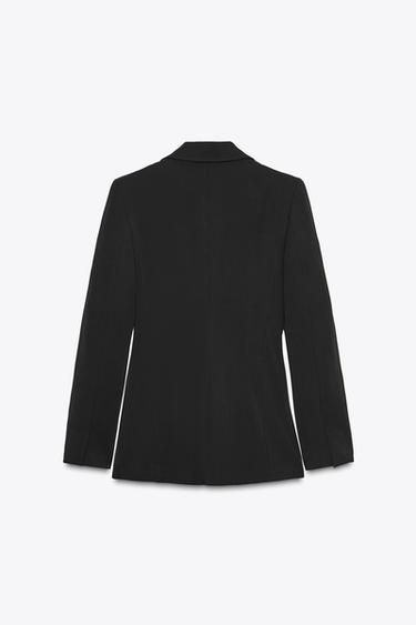 Zara ONE-BUTTON TAILORED BLAZER - Black