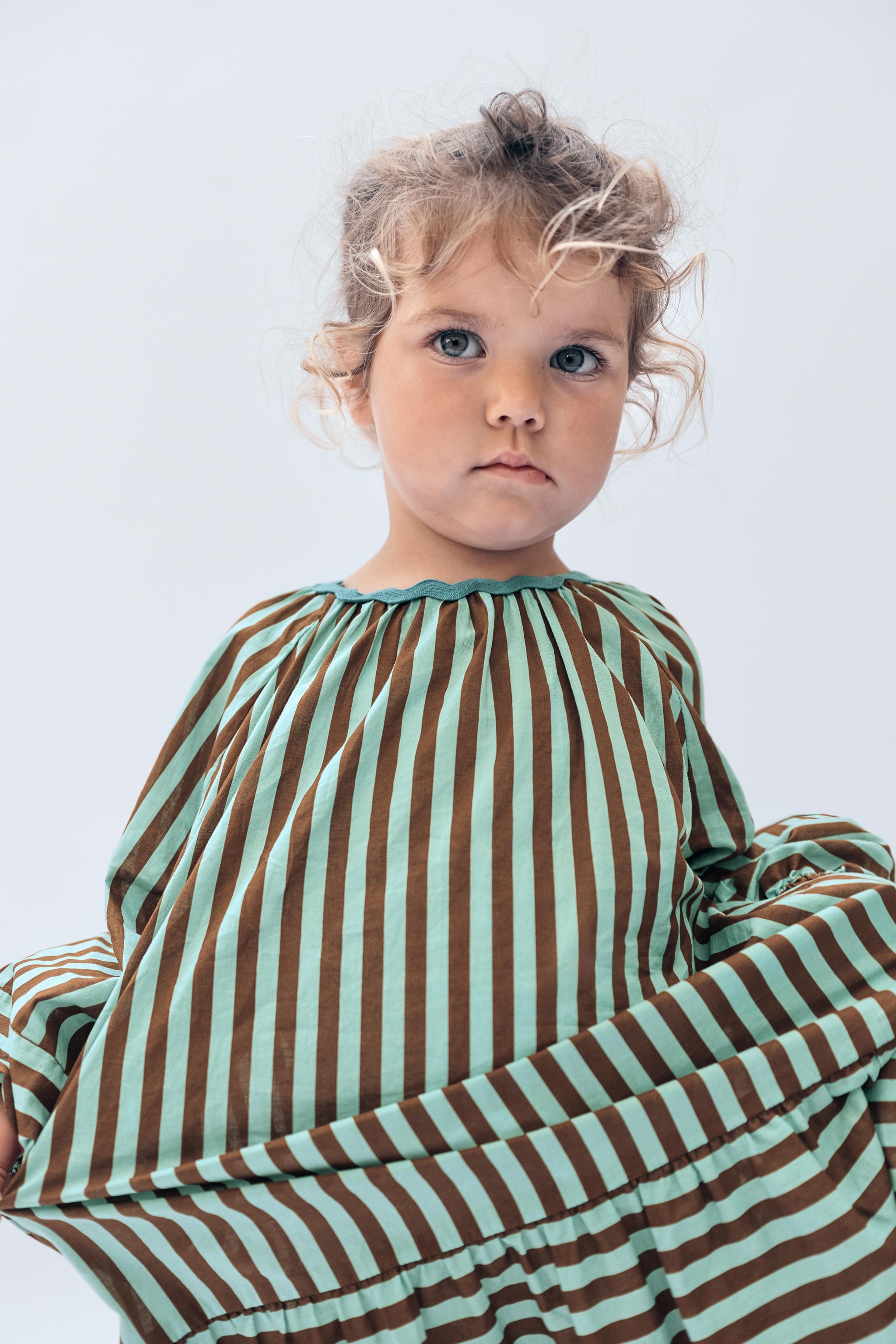 2-14 YEARS / WAVY STRIPED DRESS LIMITED EDITION