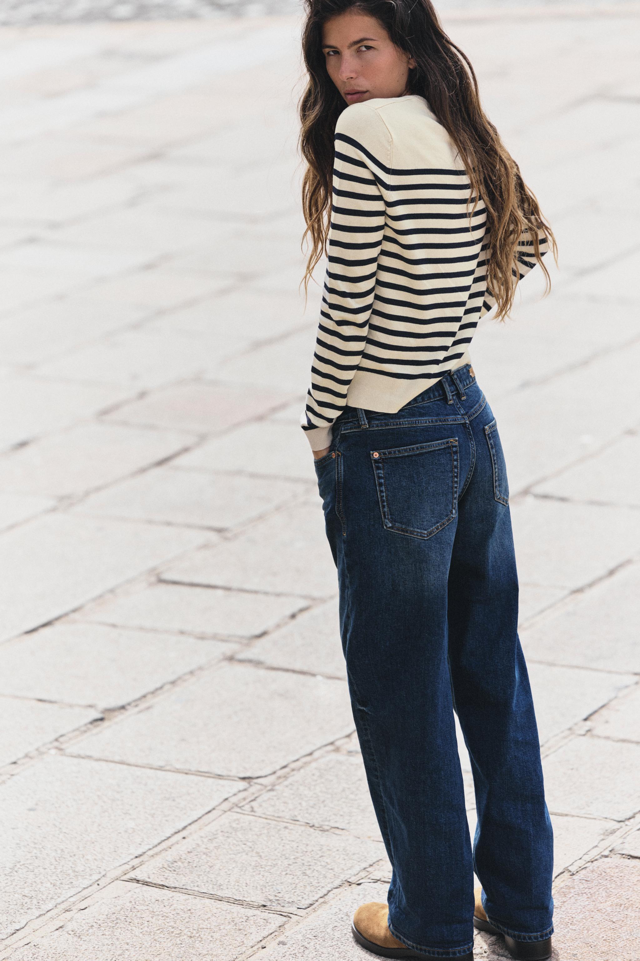 Zara ÇİZGİLİ TRİKO HIRKA görsel 3