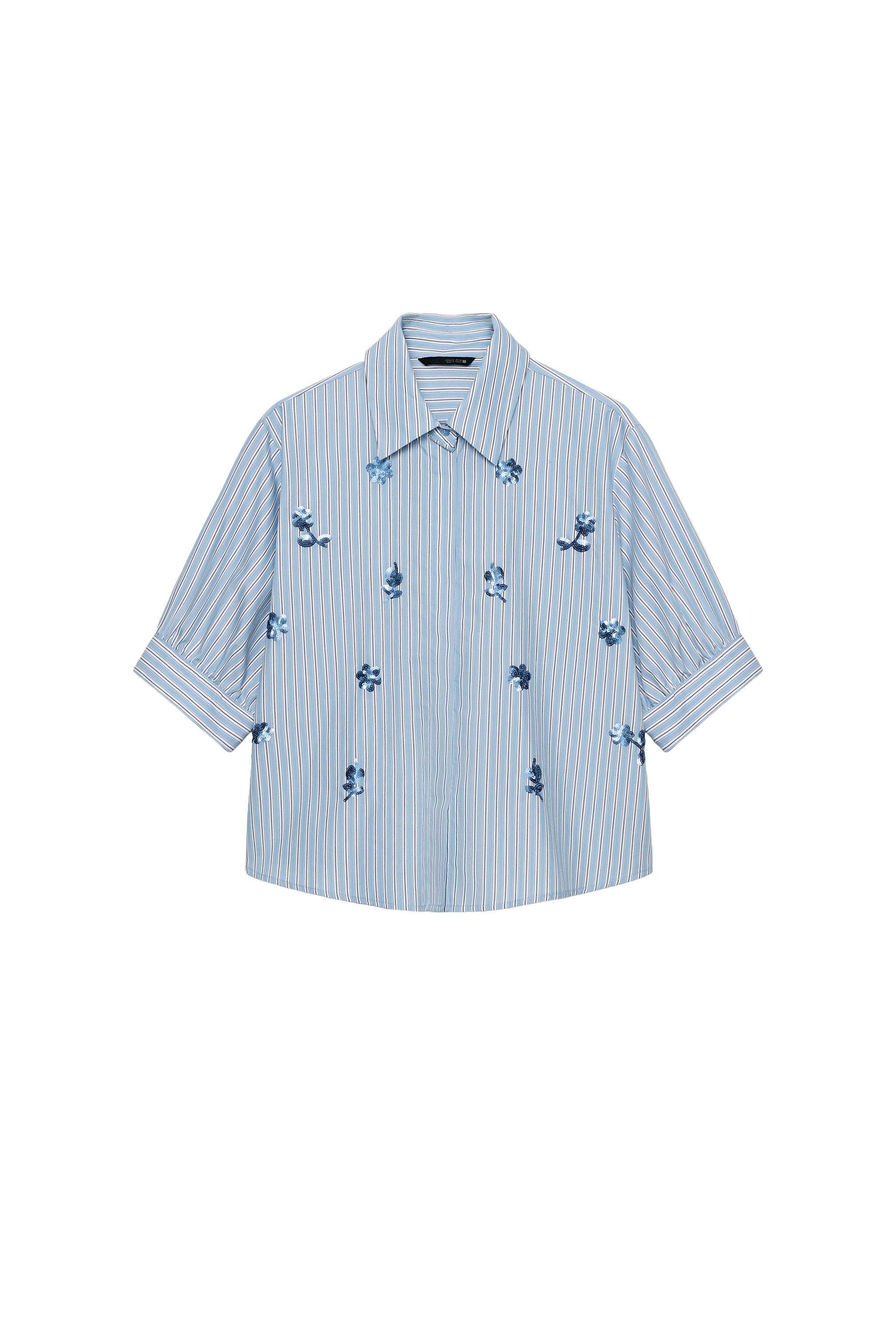CAMISA RAYAS LENTEJUELAS