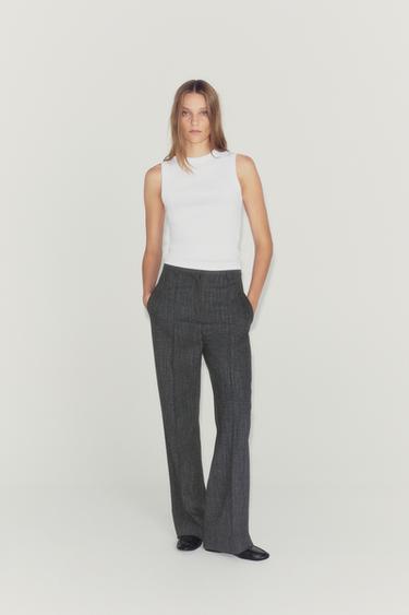 RIBBED SLEEVELESS TOP - White by Zara - Image 0