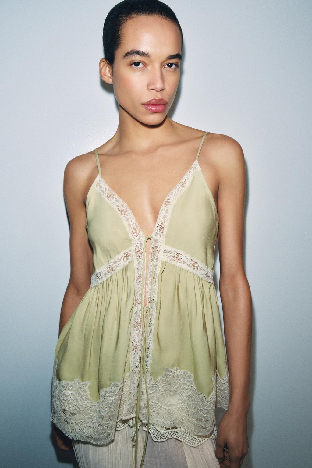LACE CAMISOLE TOP ZW COLLECTION