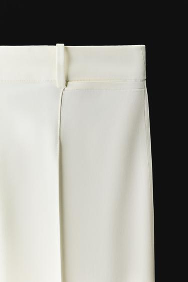 ZW COLLECTION STRAIGHT TROUSERS - Ecru by Zara - Image 2