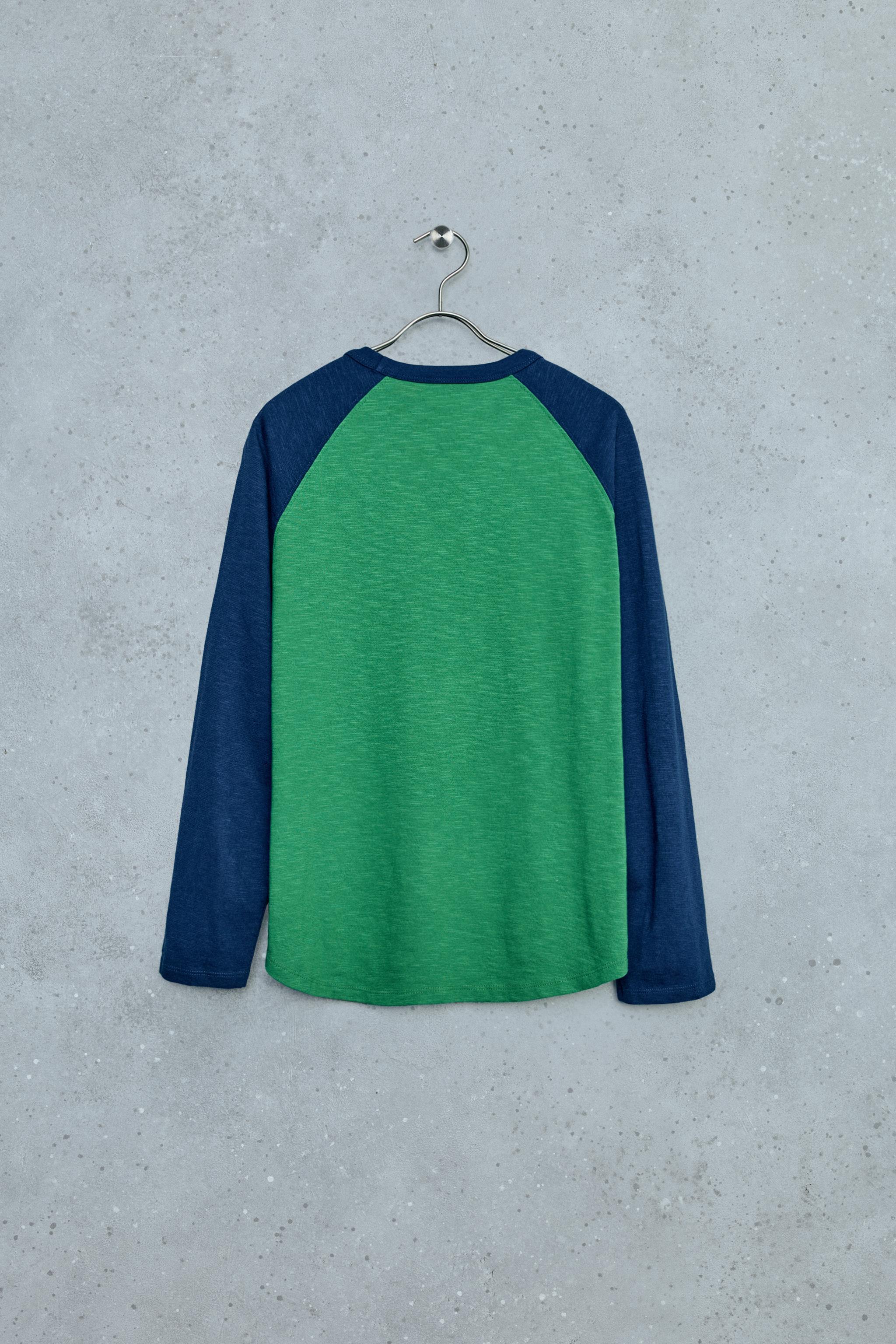 STORIESZ - COLORBLOCK RAGLAN SLEEVE T-SHIRT — Green