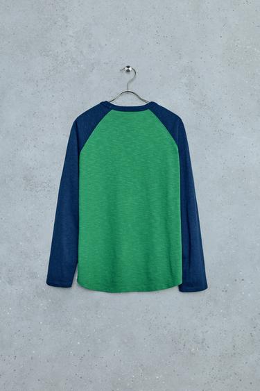 STORIESZ - COLORBLOCK RAGLAN T-SHIRT — Green 2