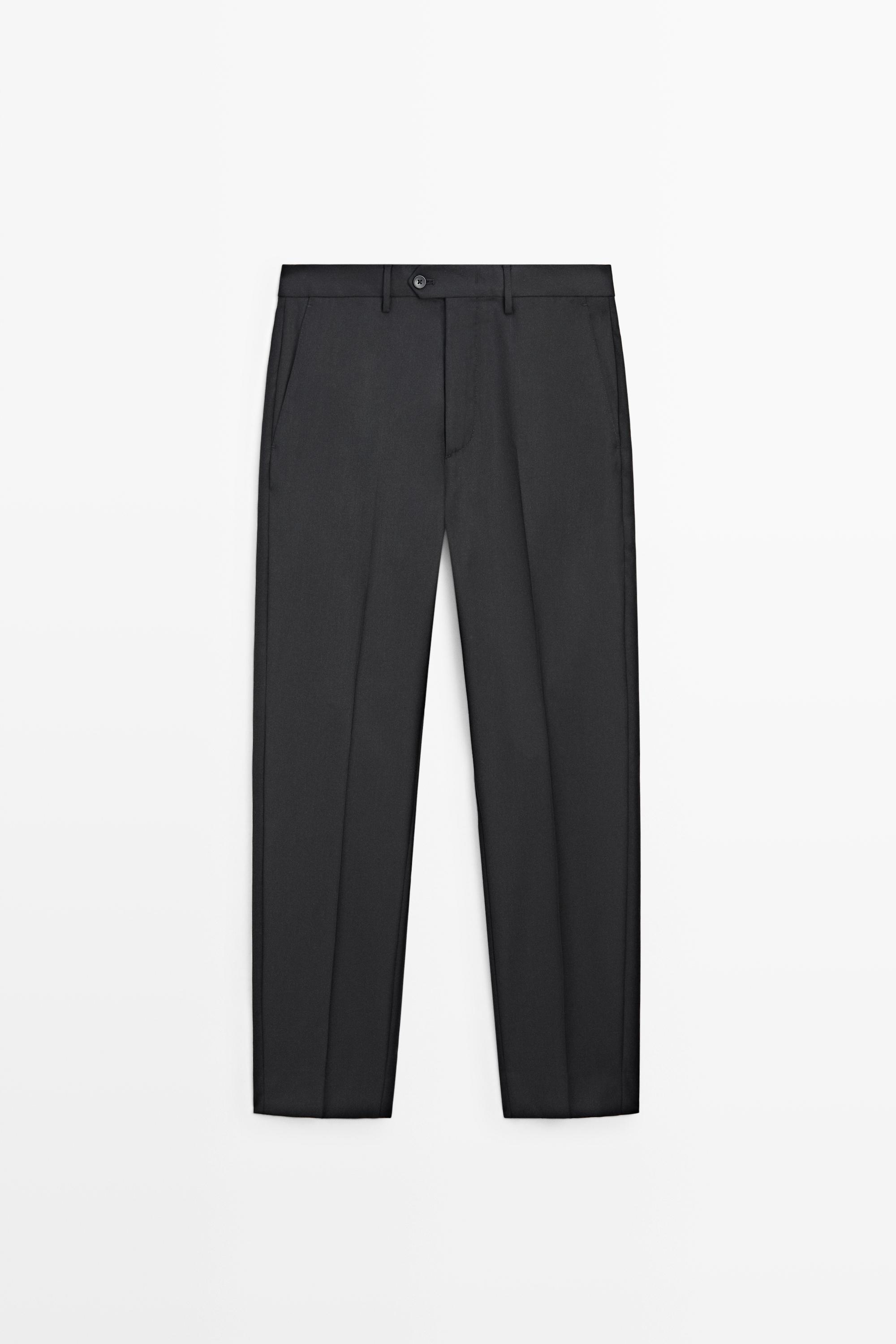 100% wool suit pants