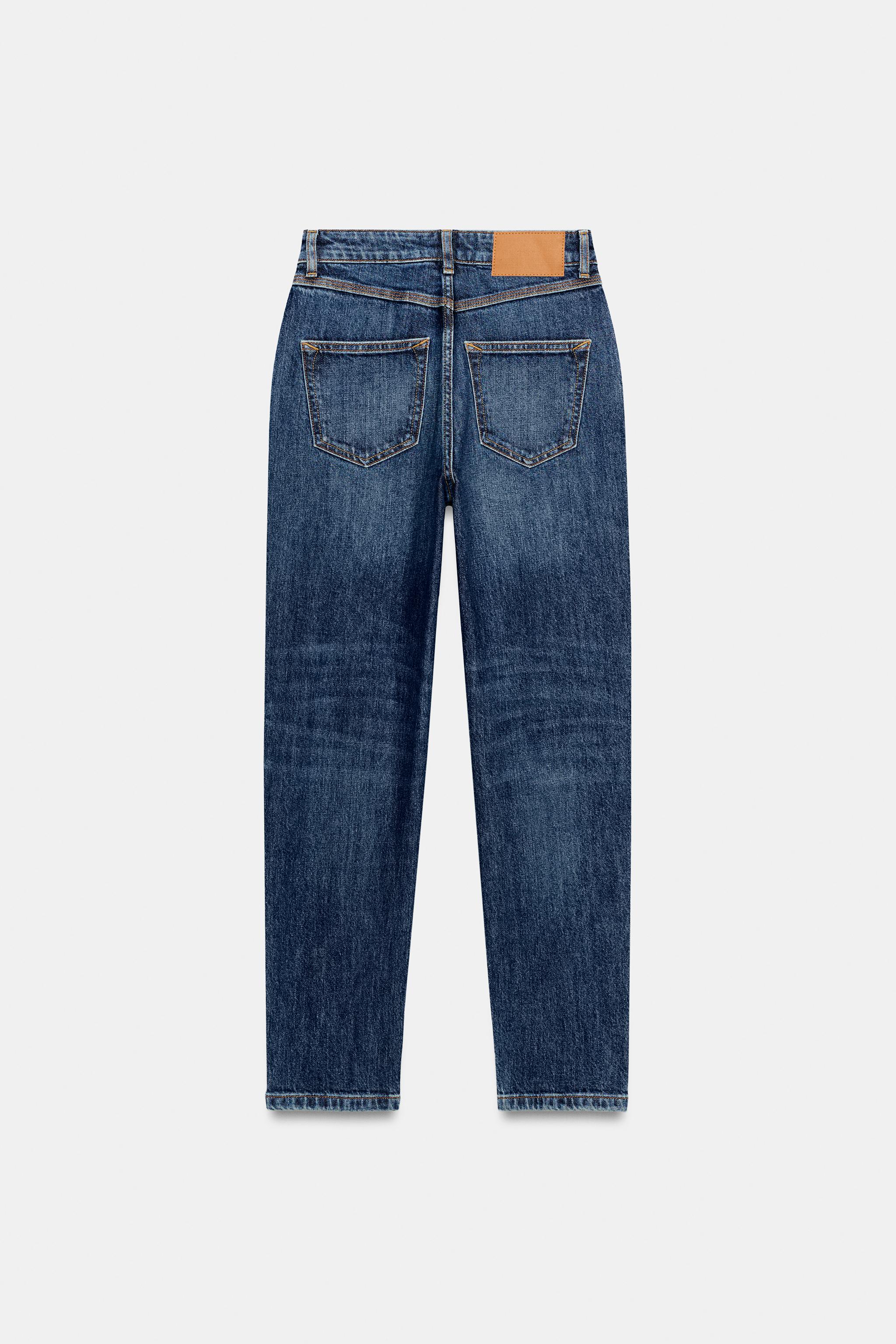 Женские джинсы Zara Z1975 HIGH RISE MOM FIT JEANS — фото 7