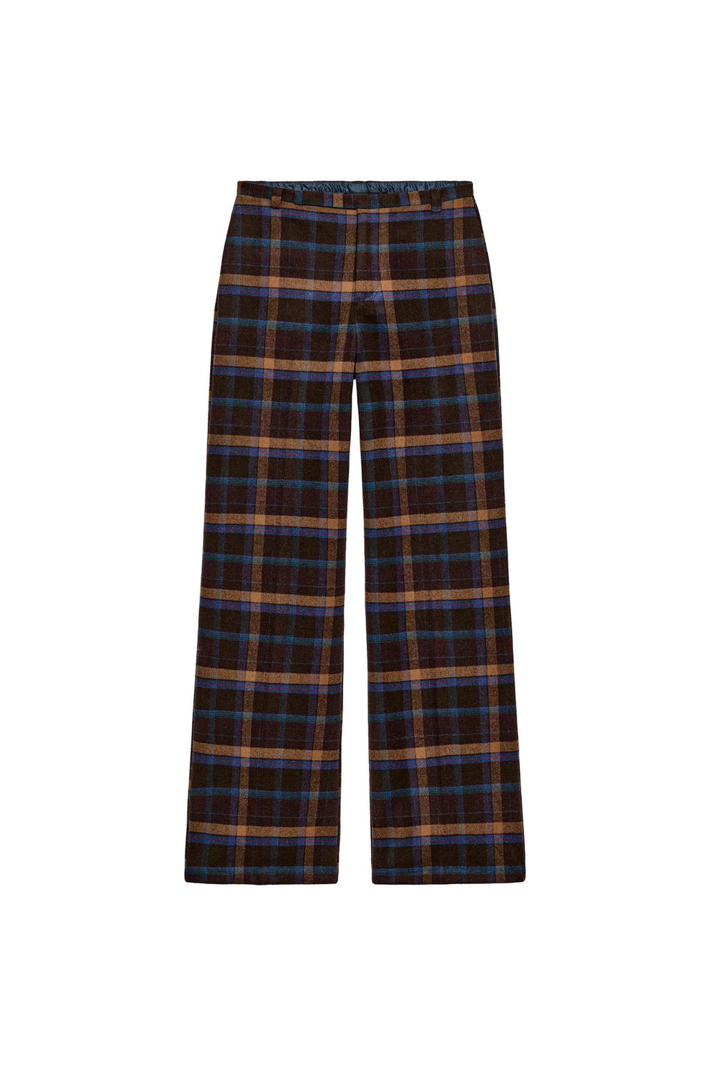 PLAID WOOL BLEND PANTS - image 3