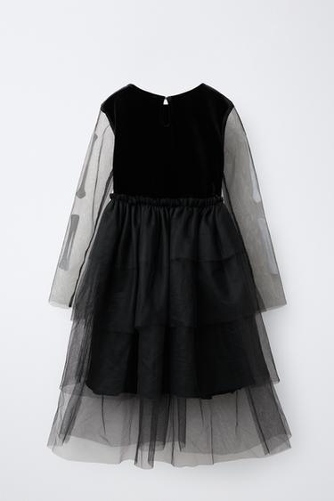 SKELETON TULLE COSTUME DRESS — Black 2