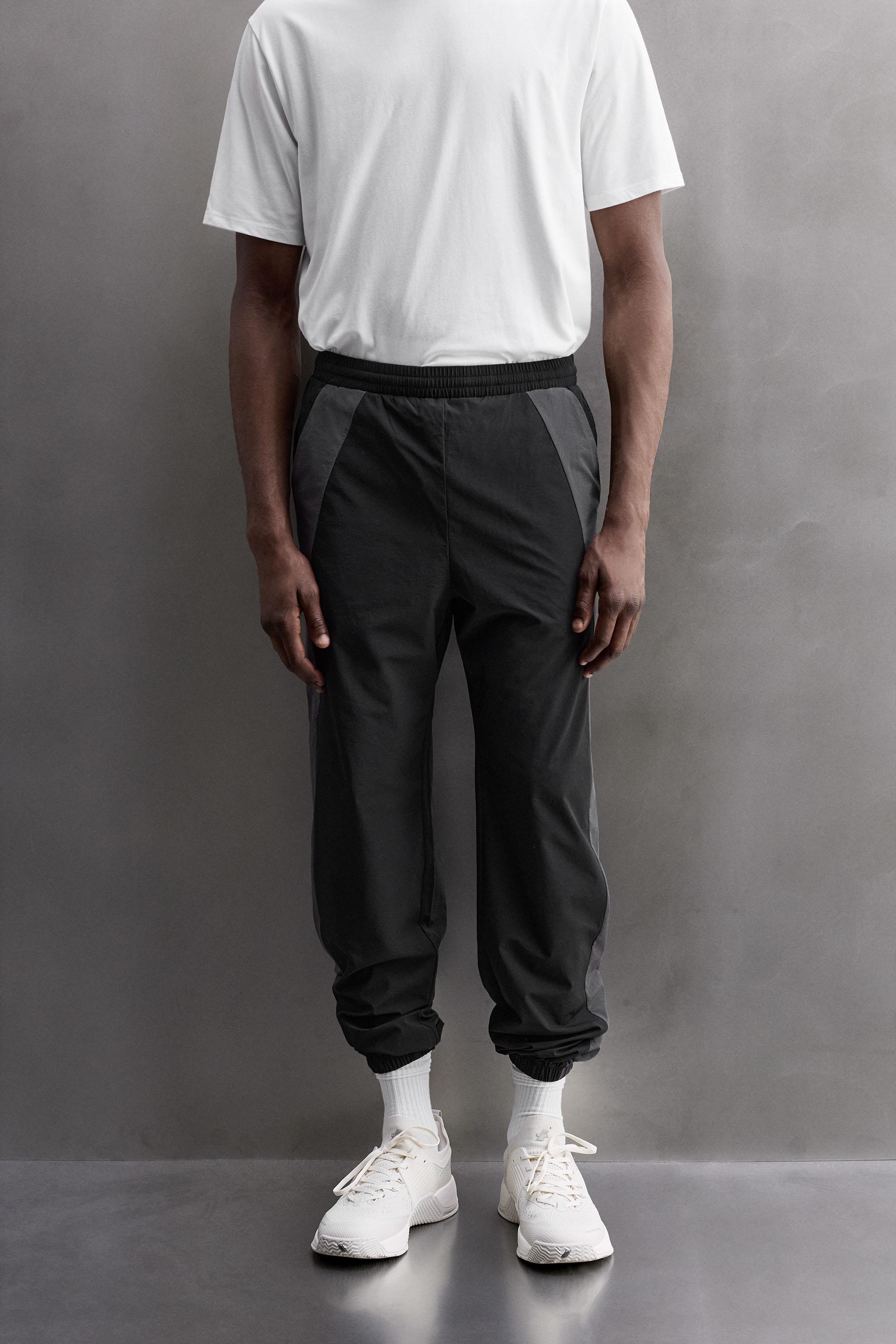 テクニカルカラーブロックパンツ - ブラック | ZARA Japan / 日本