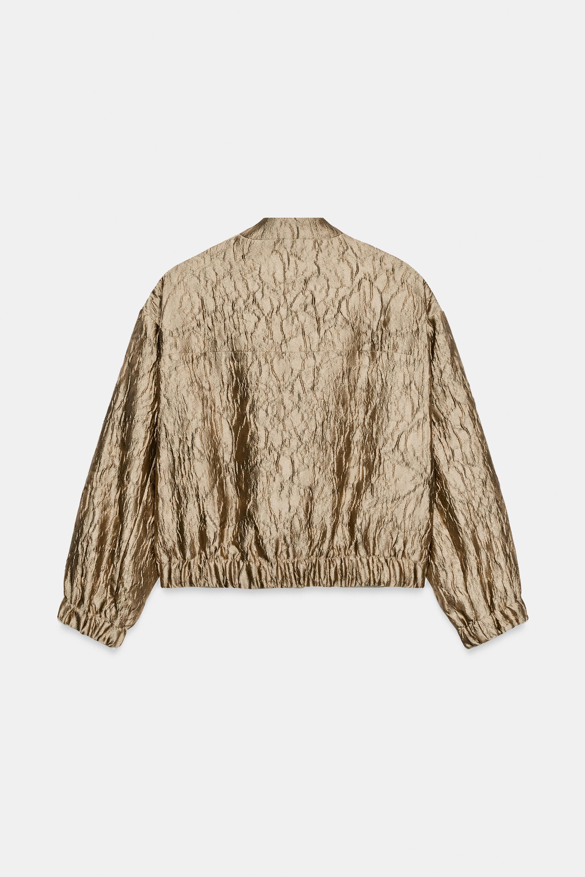 FLORAL JACQUARD BOMBER JACKET