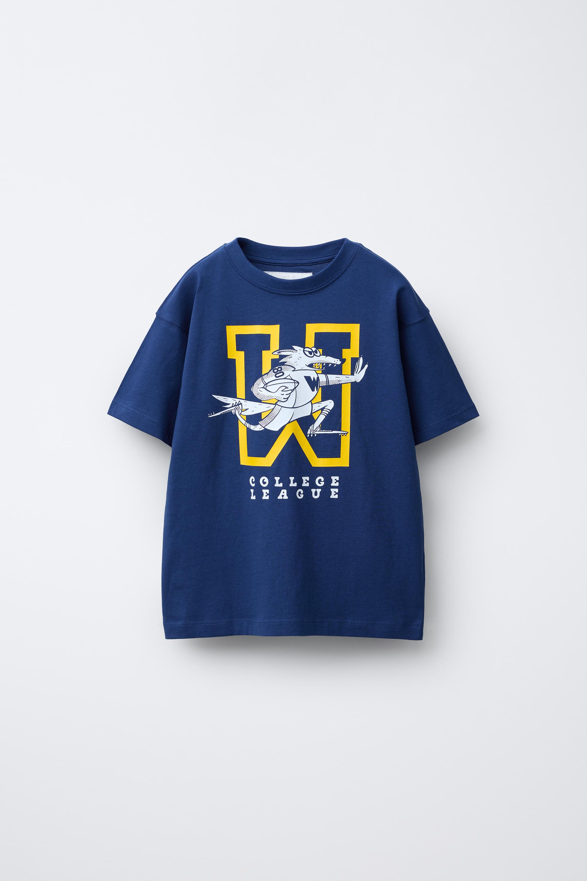 VARSITY T-SHIRT - Blue | ZARA United States