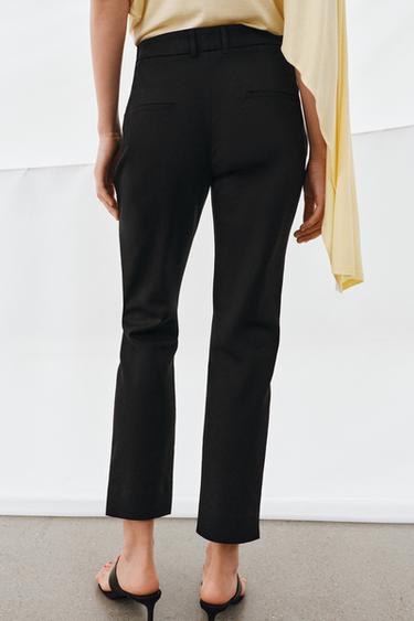 PANTALON CAPRI TAILLE BASSE ZW COLLECTION - Noir de Zara - Image 4