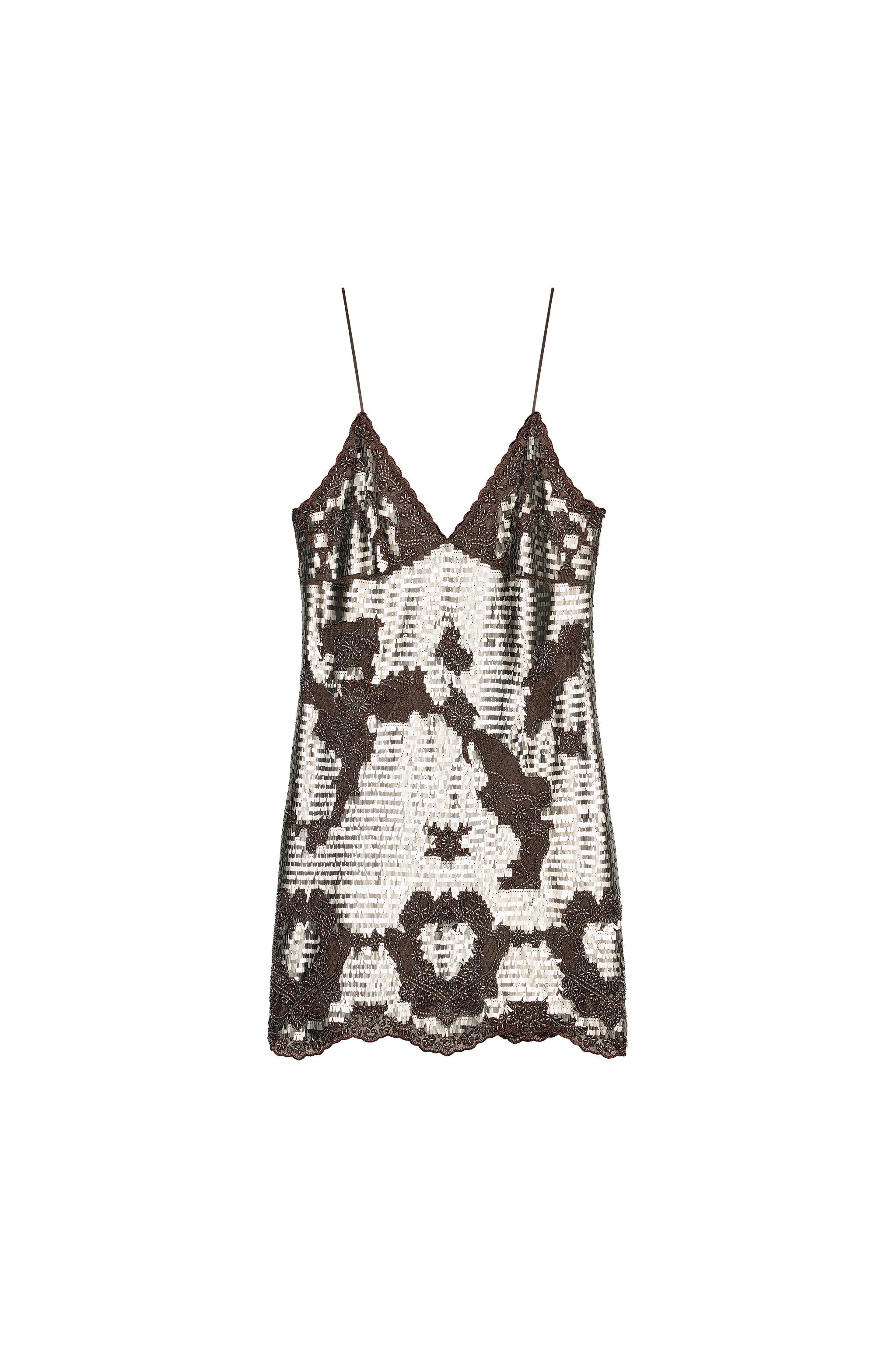VESTIDO LENCERO LENTEJUELAS ZW COLLECTION