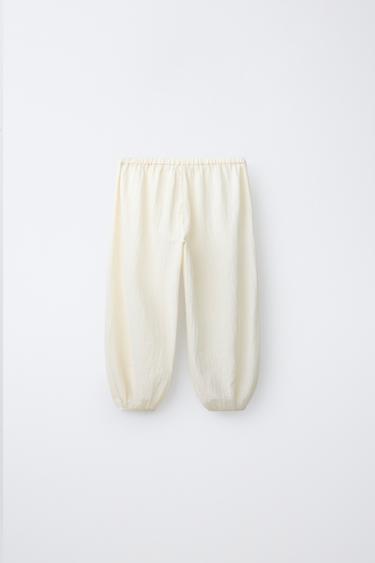 2-6 ANS/ PYJAMA FLEURS BRODÉES - Écru de Zara - Image 4