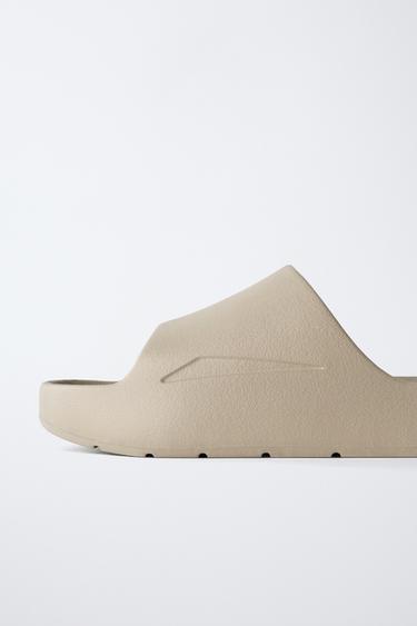 BATH SLIDE SANDALS - Ecru White by Zara - Image 5