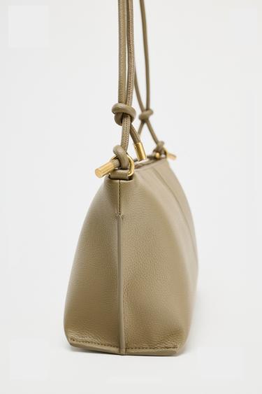KNOTTED CROSSBODY BAG - Green by Zara - Image 1