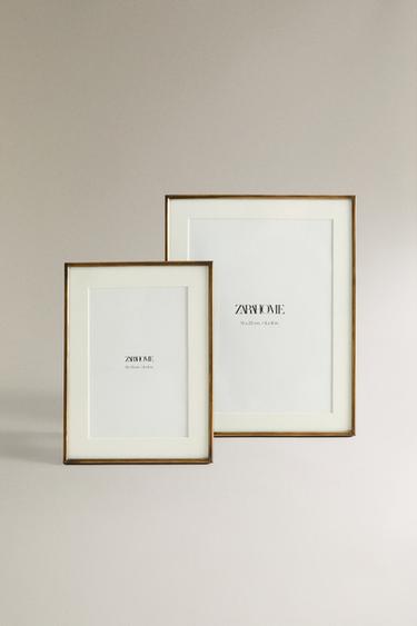 METALLIC FINE EDGE PICTURE FRAME — Golden 1
