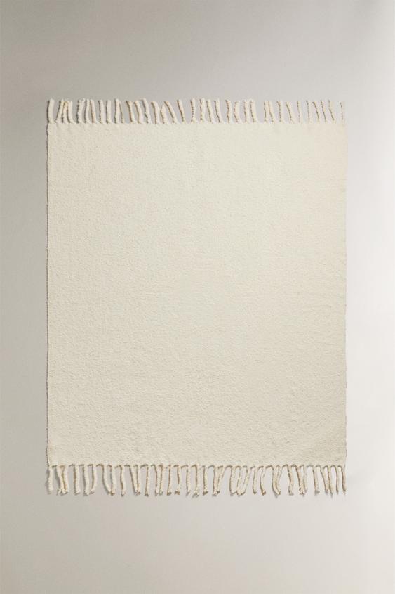 PLAID BOUCL?? - ??cru | ZARA France