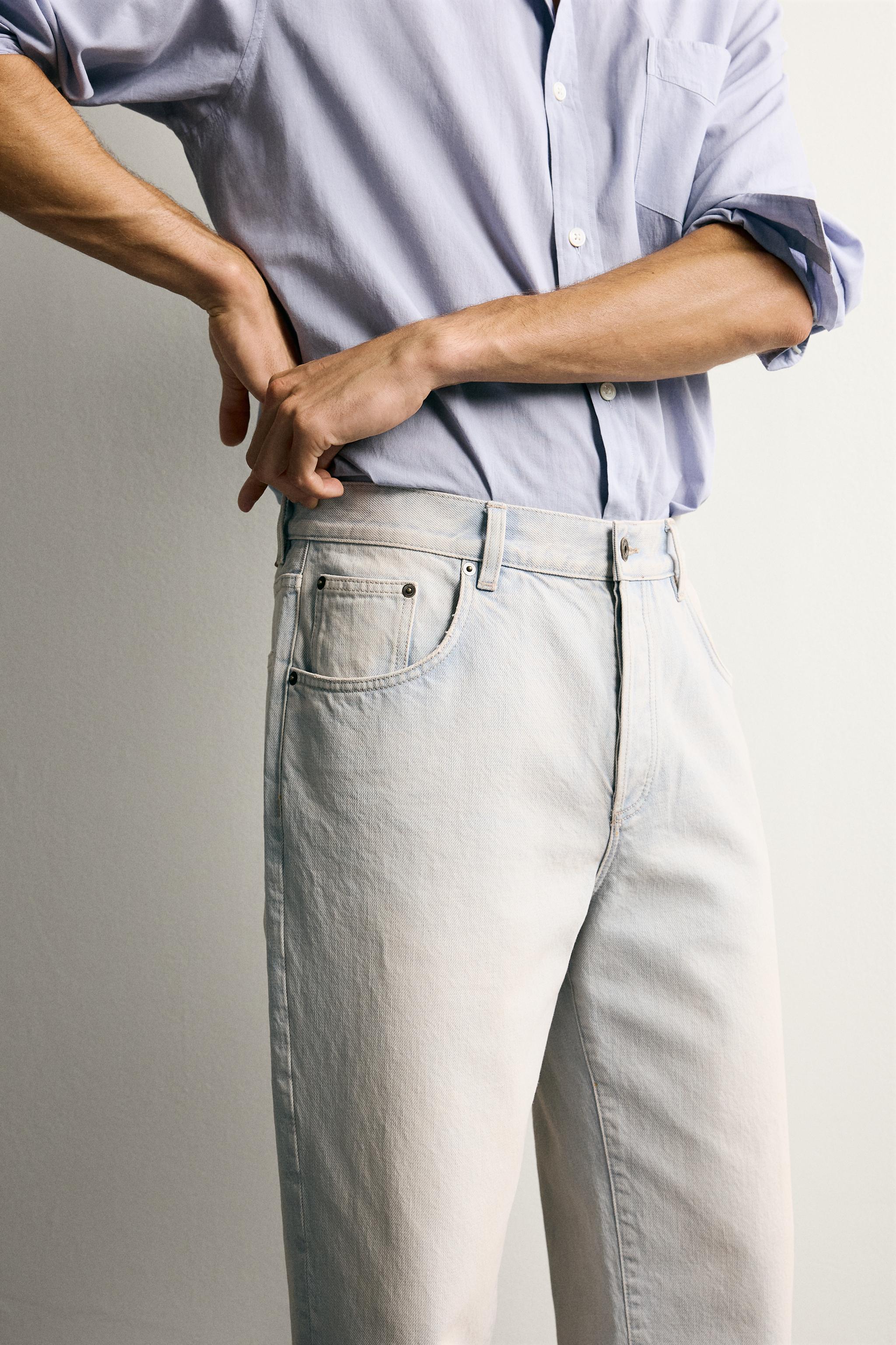 CROPPED BAGGY FIT JEANS
