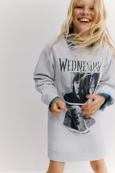 WEDNESDAY © FLEECE DRESS - Grey marl by Zara