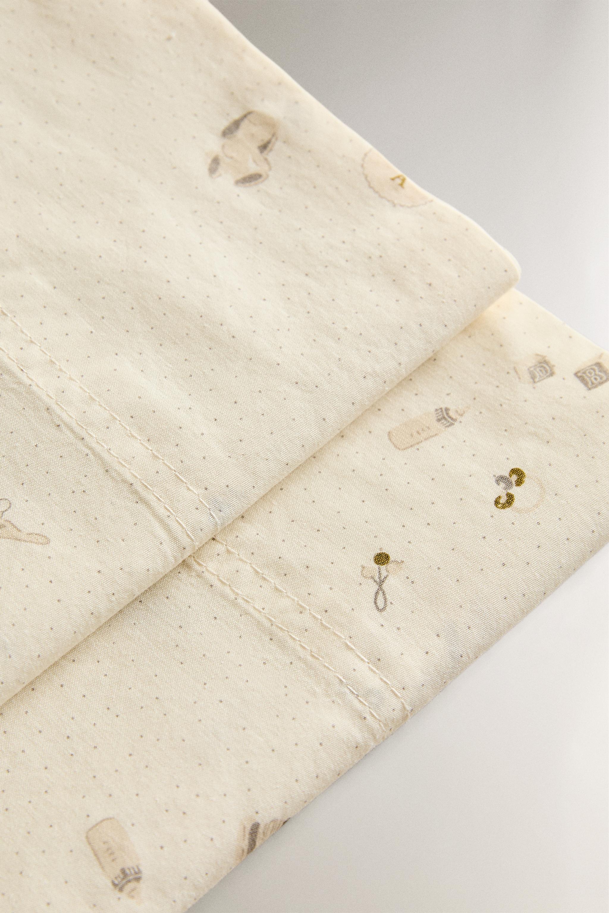 SET OF PRINTED MINI CRIB SHEETS